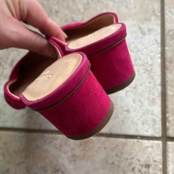 Club Monaco Loalla Mules In Magenta - Picture 12 of 16